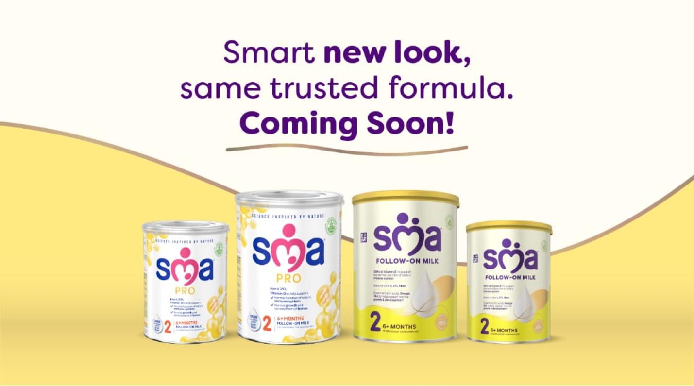 SMA PRO Follow-on Milk new look coming soon