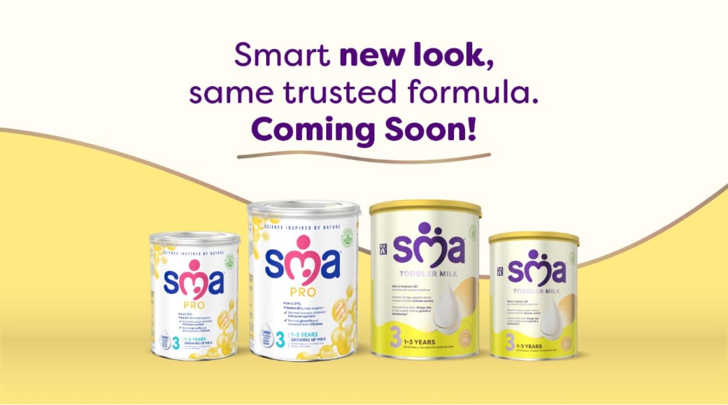 SMA PRO Growing Up Milk new look coming soon
